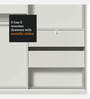 Luke 2 Door Sliding Wardrobe With Mirror In White Color