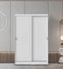 Luke 2 Door Sliding Wardrobe in White Colour