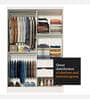 Luke 2 Door Sliding Wardrobe With Mirror In White Color
