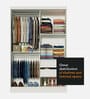 Luke 2 Door Sliding Wardrobe in White Colour
