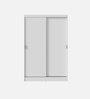 Luke 2 Door Sliding Wardrobe in White Colour