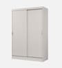 Luke 2 Door Sliding Wardrobe in White Colour