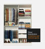 Luke 2 Door Sliding Wardrobe With Mirror In White Color