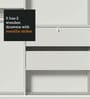 Luke 2 Door Sliding Wardrobe in White Colour With Mirror