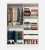 Luke 2 Door Sliding Wardrobe in White Colour With Mirror