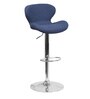 Comfortable Bar Stool with Adjustable Height in Blue Colour