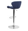 Comfortable Bar Stool with Adjustable Height in Blue Colour
