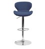 Comfortable Bar Stool with Adjustable Height in Blue Colour