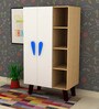 Lullaby 2 Door Birch Wood Wardrobe in Natural Finish Lullaby 2 Door Birch Wood Wardrobe in Natural Finish