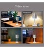 Lumia Cylindrical Crystal Table Lamp with 16 Colors | Remote Control & Touch Function for Color Change, Modes & Brightness Adjustment | Cordless Desk Lamp with C-Type USB Charging | for Home Decor