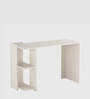 Lumia Study Table In Frosty White Finish