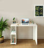 Lumia Study Table In Frosty White Finish