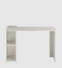 Lumia Study Table In Frosty White Finish