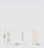 Lumia Study Table In Frosty White Finish