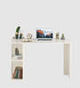 Lumia Study Table In Frosty White Finish