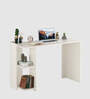 Lumia Study Table In Frosty White Finish