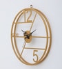 Lumina Golden Iron Novelty Wall Clock