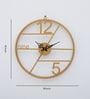 Lumina Golden Iron Novelty Wall Clock