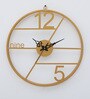 Lumina Golden Iron Novelty Wall Clock