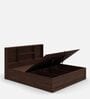 Lumina Queen Size Bed in Brown Colour With Hydraulic Storage