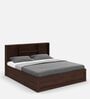 Lumina Queen Size Bed in Brown Colour With Hydraulic Storage