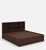 Lumina Queen Size Bed in Brown Colour With Hydraulic Storage