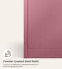 Luminex Textured 2-Door Steel Wardrobe in Dusty Rose Finish