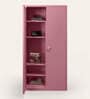 Luminex Textured 2-Door Steel Wardrobe in Dusty Rose Finish