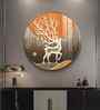 Luminious Deer Acrylic Round Wall Art