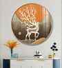 Luminious Deer Acrylic Round Wall Art