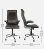 Lumino Leatherette Executive Chair in Brown Colour Lumino Leatherette Executive Chair in Brown Colour