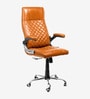 Lumino Leatherette Executive Chair in Tan Colour Lumino Leatherette Executive Chair in Tan Colour