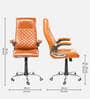 Lumino Leatherette Executive Chair in Tan Colour Lumino Leatherette Executive Chair in Tan Colour