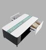Luminous Marble Coffee Table in Black And White Colour