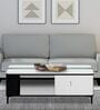 Luminous Marble Coffee Table in Black And White Colour