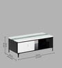 Luminous Marble Coffee Table in Black And White Colour