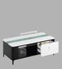 Luminous Marble Coffee Table in Black And White Colour