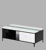 Luminous Marble Coffee Table in Black And White Colour