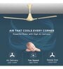 Luminous Pinnacle Metallic 1200mm ceiling fan (Pearl Ivory)