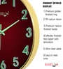 Gold Luminous Wall Clock With 3D Radium Numbers (13 Inch)