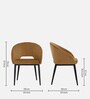 Lumisource Leatherette Arm chair in Brown Colour