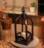 Lumora Acacia Wood Lantern with Glass