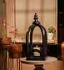 Lumora Acacia Wood Lantern with Glass