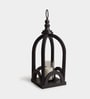Lumora Acacia Wood Lantern with Glass