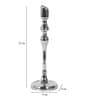Lumora Large Silver Candle Holder