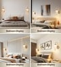 Luna 300mm Spiral Wall Light Gold Body Metal & Acrylic Tri-Color LED Modern Decorative Wall Lamp for Living Room Bedroom