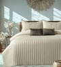 Luna 5 Pc- Quilted Bedcover With 2 Pillow Covers And 2 Cushions