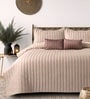 Luna 5 Pc- Quilted Bedcover With 2 Pillow Covers And 2 Cushions