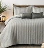 Luna 5 Pc- Quilted Bedcover With 2 Pillow Covers And 2 Cushions