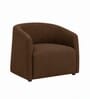 Luna Barrel Lounge Chair In Brown Color